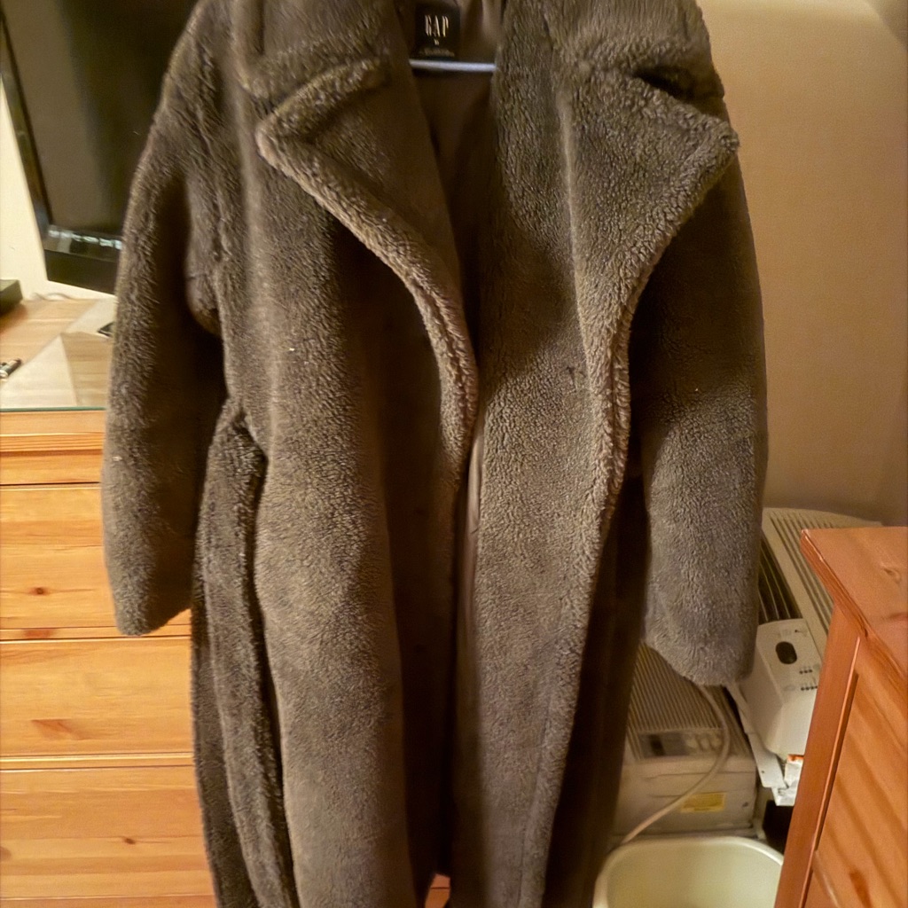 Gap Women's Charcoal Teddy Jacket